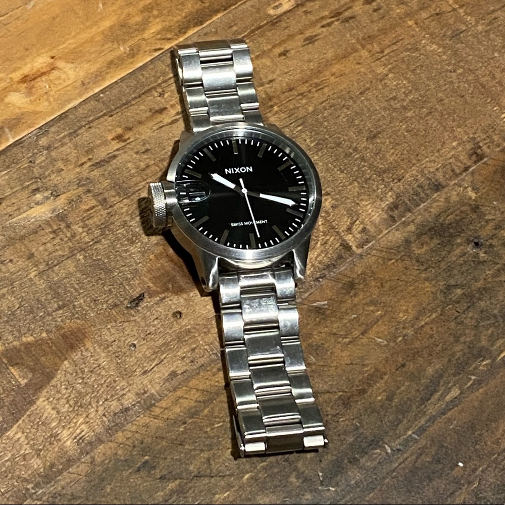 Nixon
Men's Metallic Chronicle 44 Stainless Steel Watch